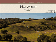 Tablet Screenshot of haywoodwinery.com